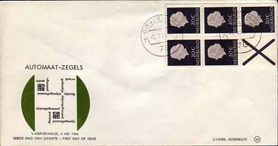 1966, 5 mei, boekje 6 op W envelop - Click Image to Close