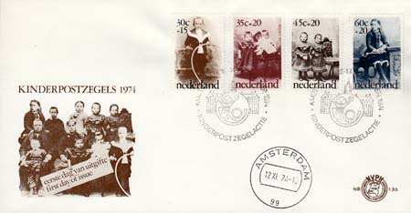 1974 Kind serie met Damstempel - Click Image to Close