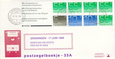 1986, 17 juni, boekje 33a met tekst - Klik op de afbeelding om het venster te sluiten