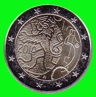 Finland 2010 unc, 150 jr. Finse munt - Klik op de afbeelding om het venster te sluiten