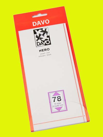 Davo Nero N78, 215 x 82 mm - Click Image to Close