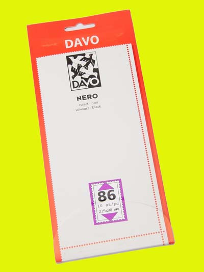 Davo Nero N86, 215 x 90 mm - Click Image to Close