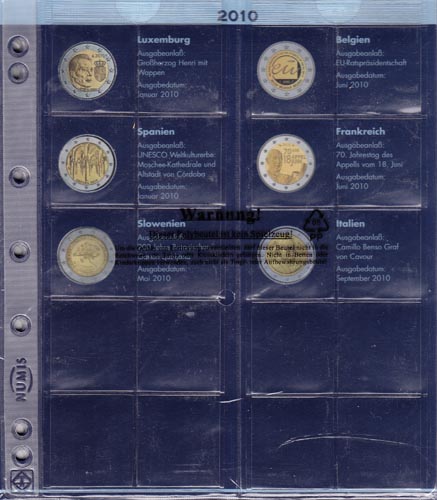 Numis 2 Euro bladen 2010 - Klik op de afbeelding om het venster te sluiten