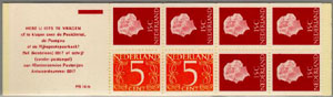 1971 Postzegelboekje no.10bF, fosfor - Klik op de afbeelding om het venster te sluiten
