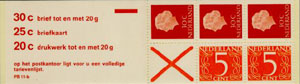 1972 Postzegelboekje no.11bF, fosfor - Click Image to Close