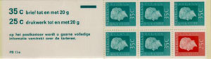 1973 Postzegelboekje no.13a - Klik op de afbeelding om het venster te sluiten