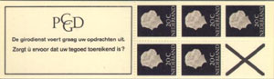 1966 Postzegelboekje no.6a - Klik op de afbeelding om het venster te sluiten