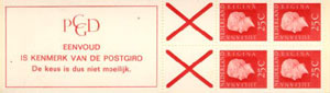 1970 Postzegelboekje no.9fF, fosfor - Click Image to Close