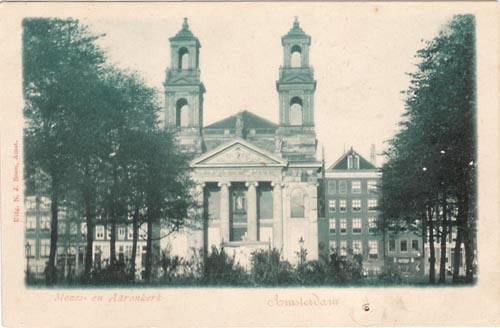 Amsterdam, Mozes en Aaronkerk - Klik op de afbeelding om het venster te sluiten