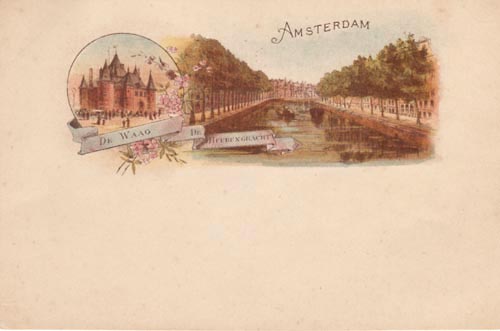 Amsterdam, Waag, Herengracht - Klik op de afbeelding om het venster te sluiten