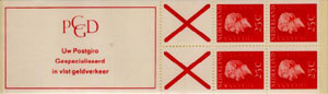 1969 Postzegelboekje no.9cF, fosfor - Klik op de afbeelding om het venster te sluiten
