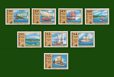 1991 Barbuda mail, ovpts, Michel no. 1314-1322 - Click Image to Close