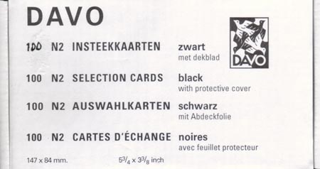 Davo cards per 100, size 147 x 84 mm. - Click Image to Close