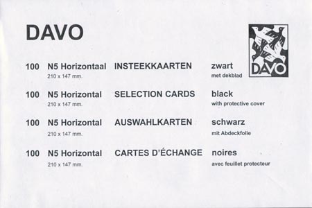 Davo cards per 100, size 210 x 148 mm. - Click Image to Close