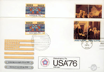1976 Ned / U.S.A, 2 stuks - Click Image to Close