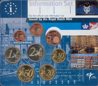 Danmark info set 2001 BU, issued by Dutch Mint - Click Image to Close