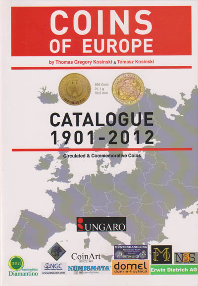 Europe Coins 1901-2012, Engelstalig - Klik op de afbeelding om het venster te sluiten
