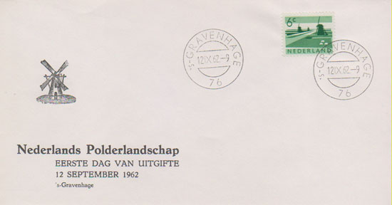 1962 Polder met molens, 6c - Click Image to Close