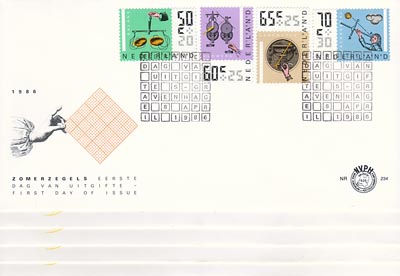 1986 complete jaargang FDC's - Click Image to Close