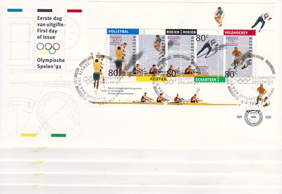 1992 complete jaargang FDC's - Click Image to Close