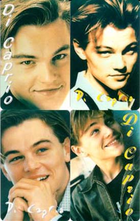 Leonardo di Caprio, 4 cards used - Click Image to Close