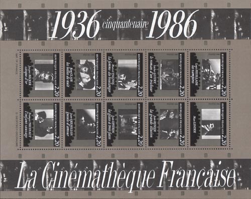 1986 Cinema, Mi.bloc 7 postfris - Klik op de afbeelding om het venster te sluiten