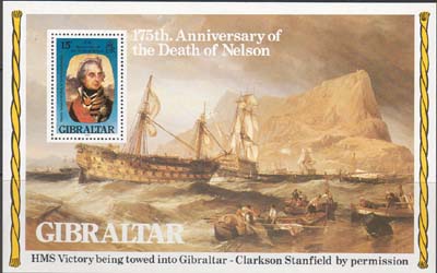 1980 Gibraltar, Nelson, Michel no. Bloc 7 - Klik op de afbeelding om het venster te sluiten