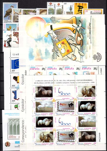 Spain complete yearset 1999 mint - Click Image to Close