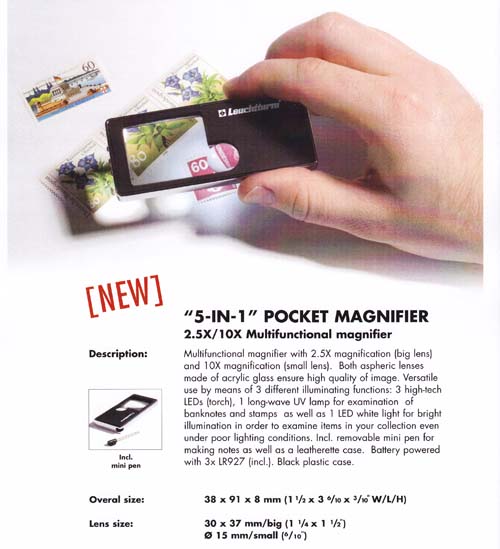 Pocket loupe 5 in 1 met led verlichting - Klik op de afbeelding om het venster te sluiten