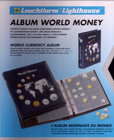 Leuchtturm Wereldmunten album incl. 5 bladen - Klik op de afbeelding om het venster te sluiten