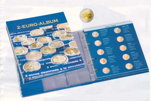 Voordruk album Numis voor speciale 2 Euro stukken 10 - Klik op de afbeelding om het venster te sluiten
