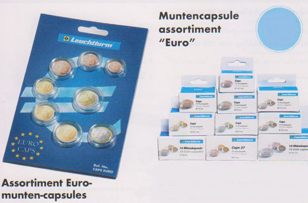 Muntcapsules set capsules voor 8 Euromunten - Click Image to Close