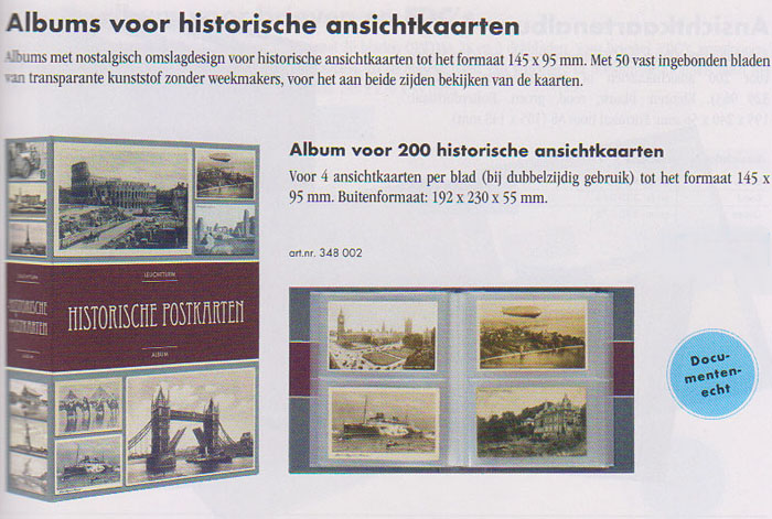 Album voor 200 historische Ansichtkaarten - Klik op de afbeelding om het venster te sluiten