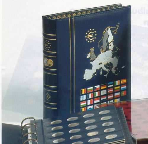 Leuchtturm Vista Lege Euroband blauw in cassette - Klik op de afbeelding om het venster te sluiten