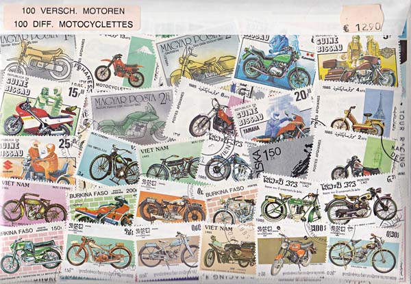 100 verschillende Motorfietsen - Klik op de afbeelding om het venster te sluiten