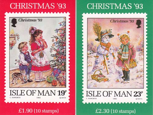 1993 Christmas, 2 booklets 2,30 and 1,90 - Click Image to Close