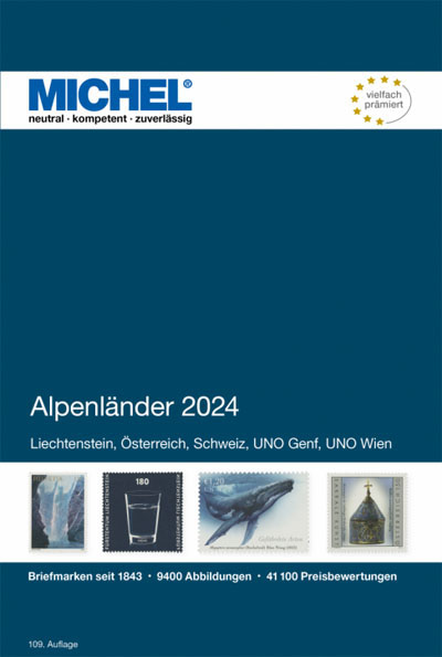 Michel Alpenlanden 2024 in colour, hard cover, part 1 - Click Image to Close