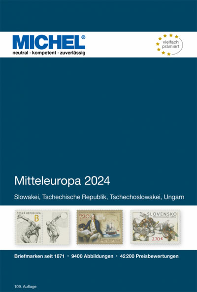 Michel Central Europa 2024, in colour, hard cover, part 2 - Click Image to Close