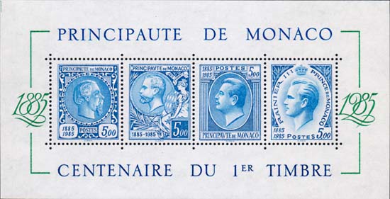 Monaco 1985 rulers mint - Click Image to Close