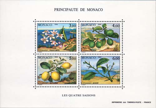 Monaco 1990 seizoenen postfris - Klik op de afbeelding om het venster te sluiten