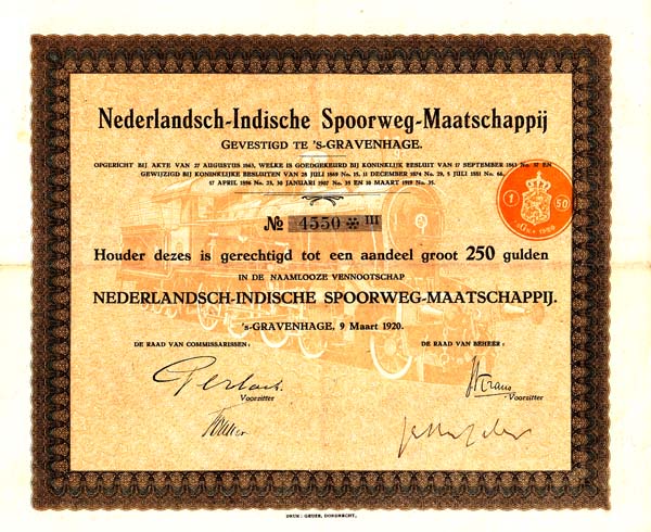 1920 Nederlandsch-Indische Spoorweg Mij. - Klik op de afbeelding om het venster te sluiten