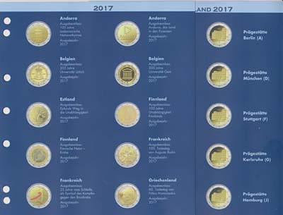 Numis 2 Euro bladen 2017, 5 bladen - Click Image to Close