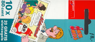 1998 Postzegelboekje no.51, Strippostzegels - Klik op de afbeelding om het venster te sluiten
