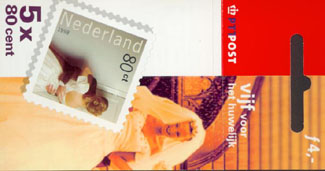 1999 Postzegelboekje no.58, Huwelijks zegel - Click Image to Close
