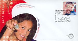 2001 Kind met Euromunt - Klik op de afbeelding om het venster te sluiten