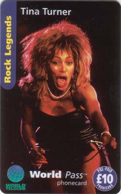 Tina Turner, 10 pounds card - Click Image to Close