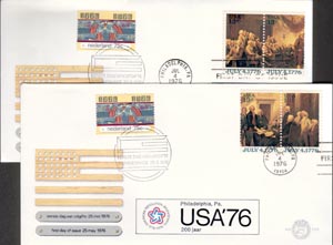 200 jaar USA/Ned fdc. - Click Image to Close