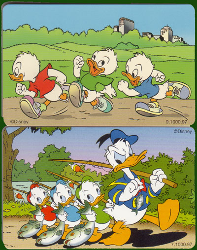 Netherlands, Donald Duck, 2 cards, new - Click Image to Close