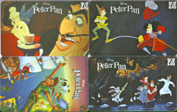 Peter Pan, 4 cards, new - Click Image to Close