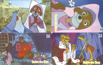 Robin des Bois, 4 kaarten ongebruikt - Klik op de afbeelding om het venster te sluiten